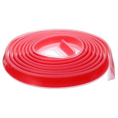 118''x0.8''x0.5'' (LxWxH) Collapsible Shower Barrier Stopper - U-Shape - Clear