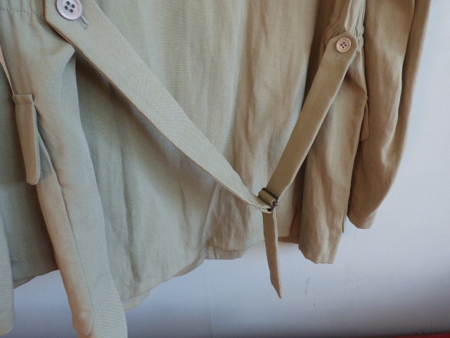 Vtg S/S 1995-Armani Collezioni-Linen Mix-Lightweight-Trench Jacket-Osti-Rare image 10
