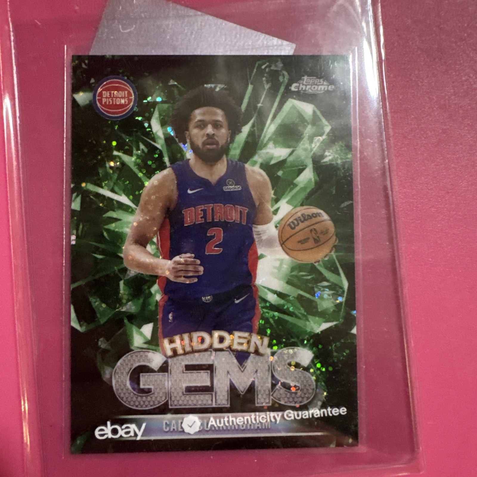 2025 Topps Chrome Cade Cunningham Hidden Gems #HG-2 Case Hit SSP super rare