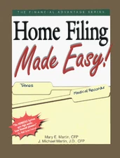 HOME FILING MADE EASY! By Mary Martin & J. Michael Martin *Excellent Condition*