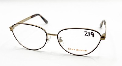 NEW TORY BURCH TY 1071 3316 BORDEAUX ENAMEL/SHINY GOLD EYEGLASSES 53-15