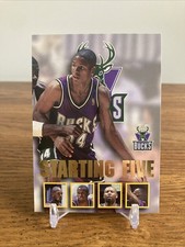 1996-97 NBA HOOPS Starting Five Ray Allen  Milwaukee Bucks