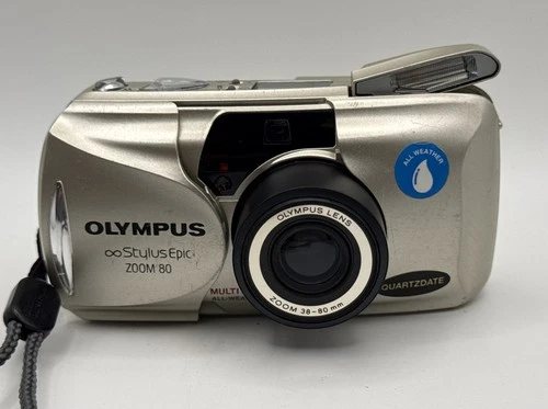 Olympus Stylus Epic Zoom 80 35mm Point & Shoot Film Camera Silver