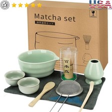 10-Piece Matcha Set Bowl Whisk Cups Bamboo Scoop Sifter User-Friendly Gift