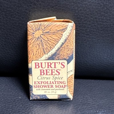 Burts Bees Citrus, Spice, Exfoliating, Shower Soap Cinnamon Patchouli Mini size