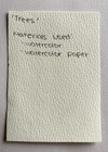 ACEO Original "Trees" Minimalist Watercolor Painting on Paper, Landscape — photo 2