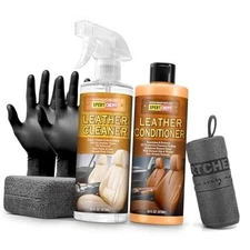 Leather Cleaner and Conditioner Kit, Leather Care for Car Seats, 16 Ounces