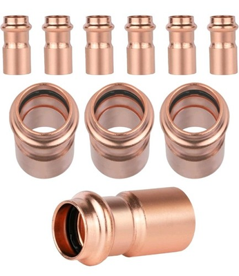 #ad #ad Pack of 10 3 4quot; FTG x 1 2quot; Pressure Fittings Press Fit Copper Bushing Reducer $35.00