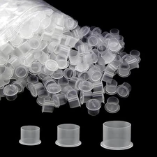 300pcs Tattoo Ink Caps with Base - Jconly Tattoo Ink Cups Pigment Caps