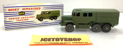 Dinky Supertoys ミディアムアーティラリートラクター VINTAGE DINKY SUPERTOYS 689 MEDIUM ARTILLERY TRACTOR ORIGINAL BOX