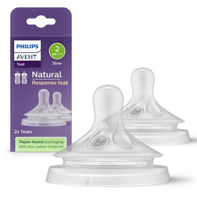 Philips AVENT Natural Response Sauger 2x Anti-colic langsamer NEU