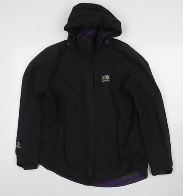 Karrimor wasserdichte Damenjacke schwarz mit Kapuze Größe 12