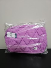 Vera Bradley XL Cosmetic Bag Iris Orchid NWT