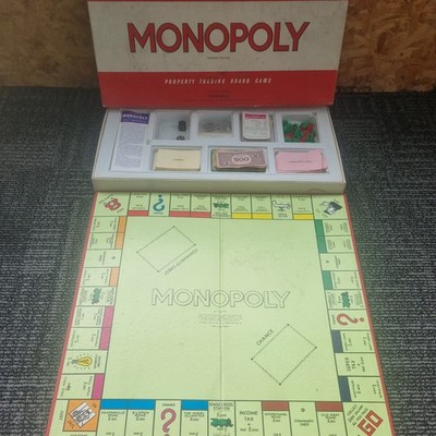 Vintage 1984 Waddingtons Monopoly Brettspiel komplett Ref #402 Retro