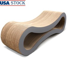 Reversible Cat Scratcher Lounge Durable Cardboard Bed Eco-Friendly Relaxing Pad