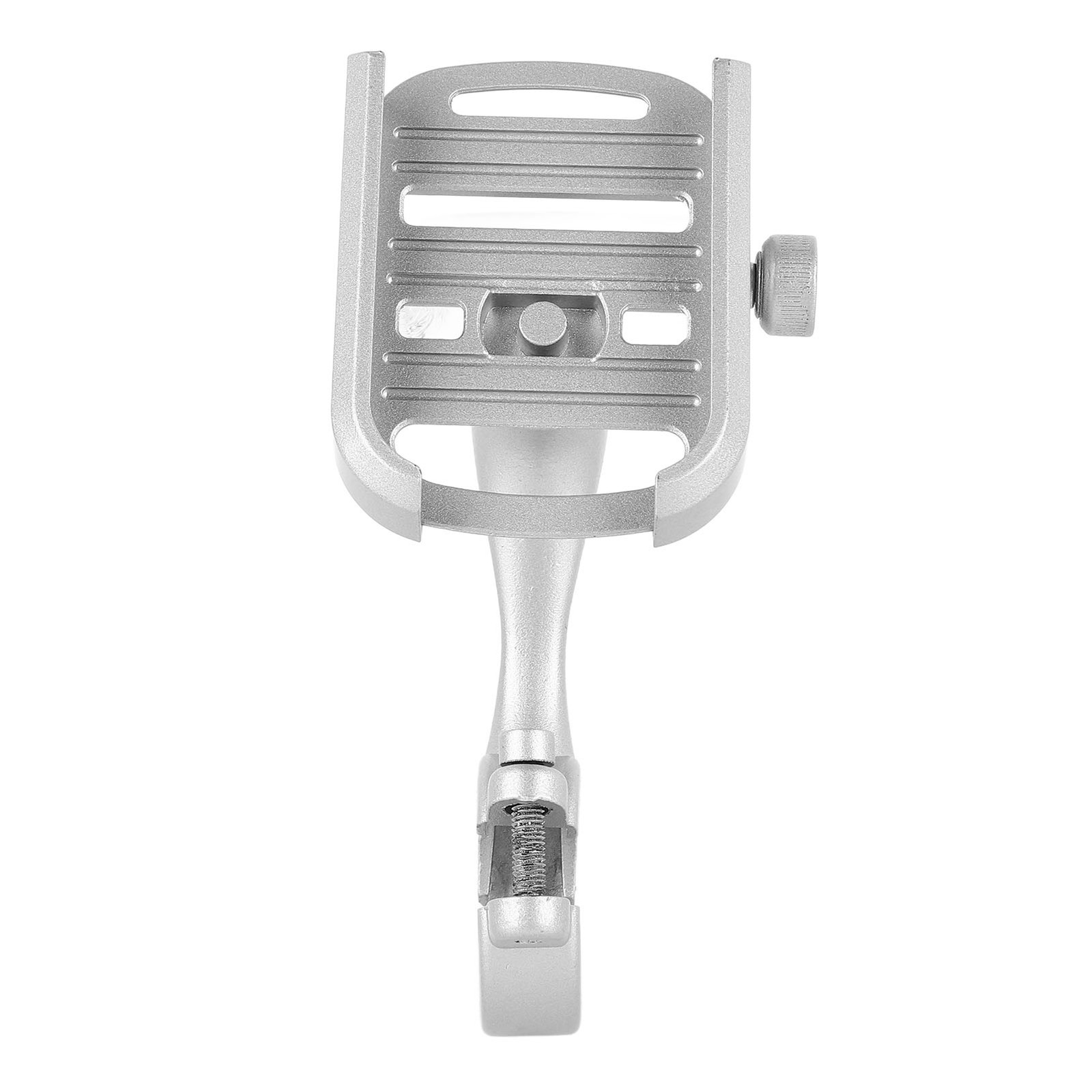SilverMotorcycle Phone Holder Alloy 360 Degree Rotation Bike Phone Mount