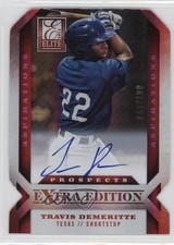 2013 Panini Elite Extra Edition 43/100 Travis Demeritte #120 Auto 0b2