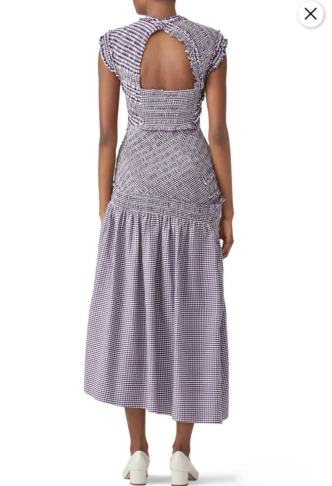 Phillip Lim 聚拢格子迷笛连衣裙 2 码 — 第 3/4 张图片