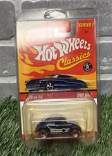 Hot Wheels Classics Series 1 Vw Bug Volkswagen Blue Wmissing Vw Logo Htf Rare