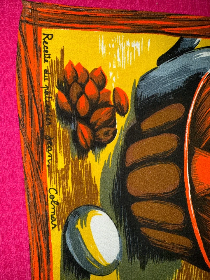 Torchon ancien 1970 Cotal recette Le Kougelhopt du Patissier Jean Colmar - Photo 4/4