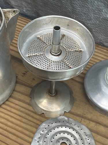 Percolatore caffè vintage metallo 4-6 tazze Premier alluminio con tutti i ricambi - Foto 8 di 10