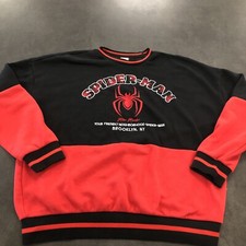 Marvel Spider-Man Miles Morales Sweatshirt Panel Crewneck Box Lunch Exclusive M