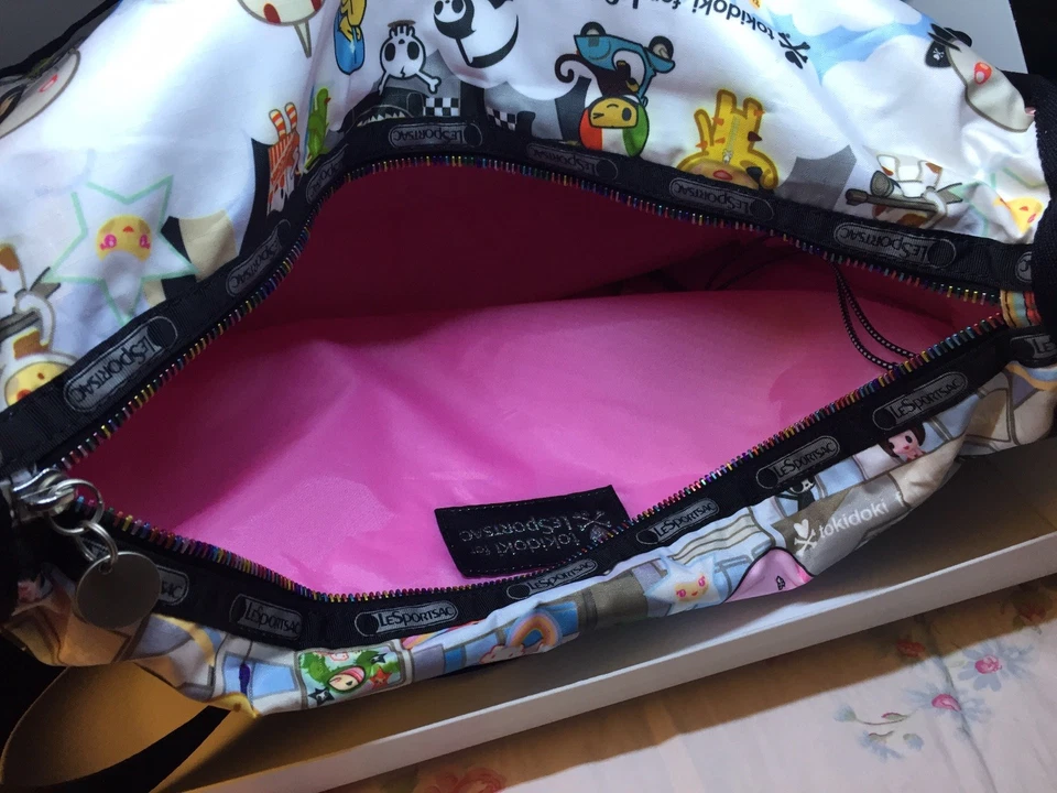 Tokidoki Lesportsac Citra Ciao Ciao Baby Bag Crossbody Purse Tote Duffle - Image 3 of 4