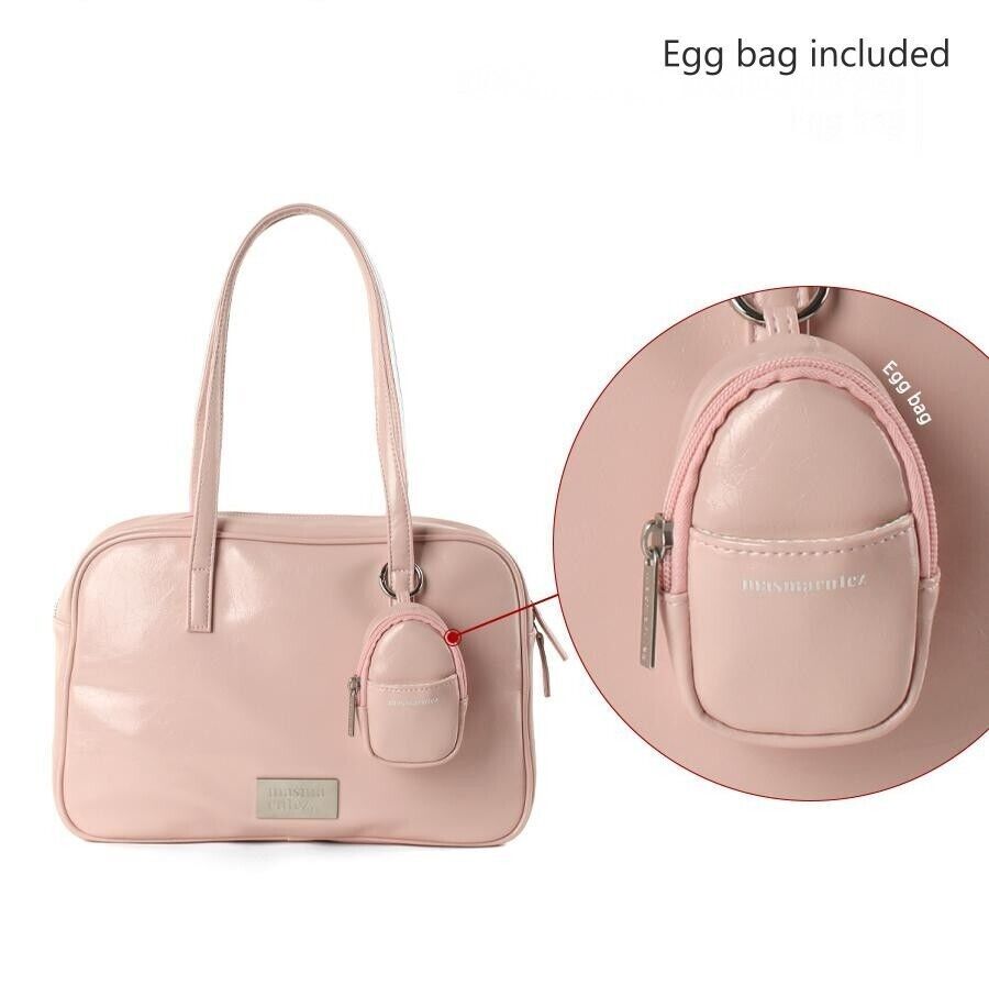★masmarulez★ 304 leather pouch shoulder bag Pink Masmarulez] Korean 304 Leather Pouch Shoulder Bag Pink | eBay