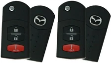 2 Remote Flip Key for Mazda 6 / RX8 2004-2008 3 Button KPU41788 TOP Quality