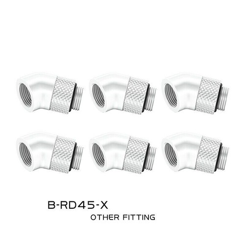 Bykski B-RD45-X 6pcs/Lot G1/4'' 45/90 Degree Rotary Elbow Fitting Water Cooling - Photo 25/26