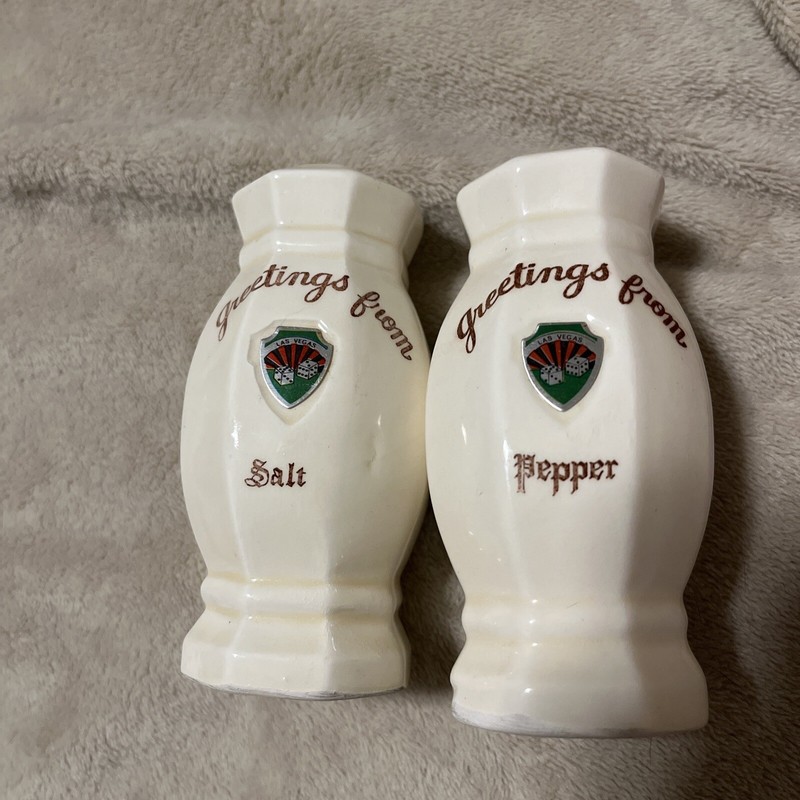 Vintage Las Vegas Souvenir Salt & Pepper Shakers 