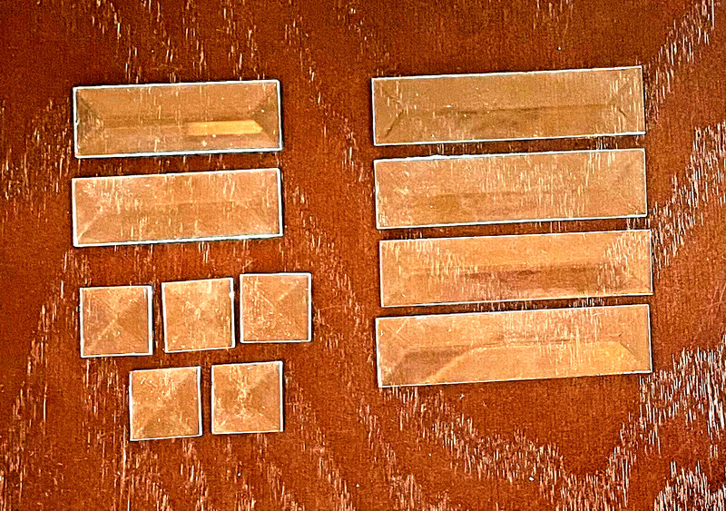 Clear Beveled Glass Pieces (11)