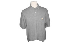 Brooks Brothers Sport polo shirt size large men cotton gray made in USA