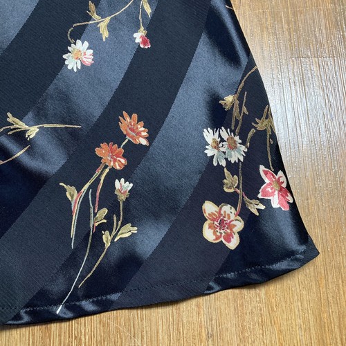 NEW Vintage Liz Claiborne Black Floral Dress Short Sleeve Womens Size 12 Rayon - Picture 3 of 14