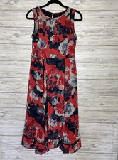 Just Taylor Women's Print Floral Midi Dress Size 6