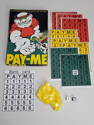 1977 Pay-Me Board Game - AJ Giraud - Pottsboro, Texas - Complete - Vintage
