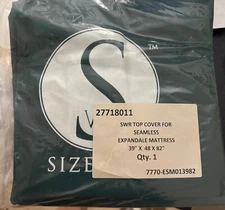 NEW - Sizewise 7770-ESM013982 SWR TOP COVER  Expandable Mattress, SWR Green
