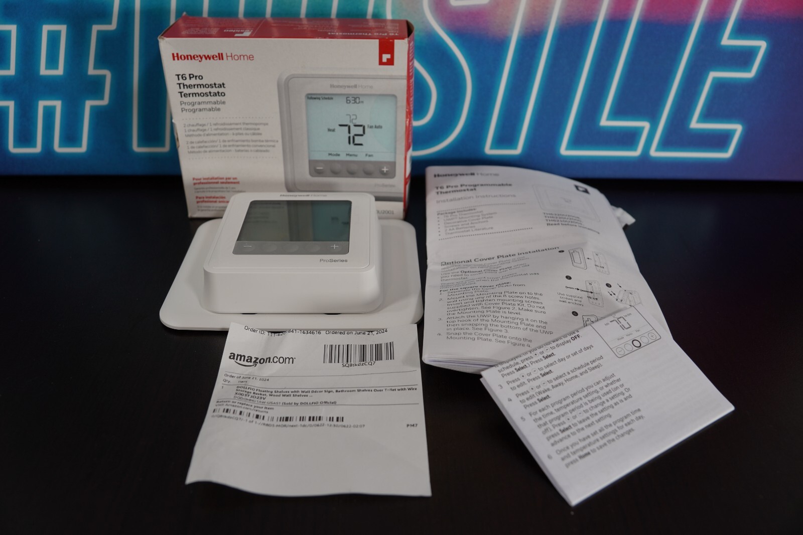 Honeywell T6 Pro TH6210U2000 Home Pro Series Programmable Thermostat White