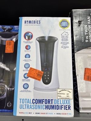 Homedics UHE-WMTF185 Total Comfort Deluxe Warm & Cool Ultrasonic Humidifier New