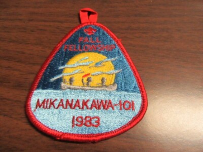 Mikanakawa 101 1983 Fall Fellowship Patch     OAE