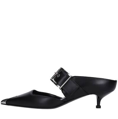 757514 WIEA1 1081 Pantoletten und Sabots ALEXANDER MCQUEEN Damen schwarz Amu02_mcqu