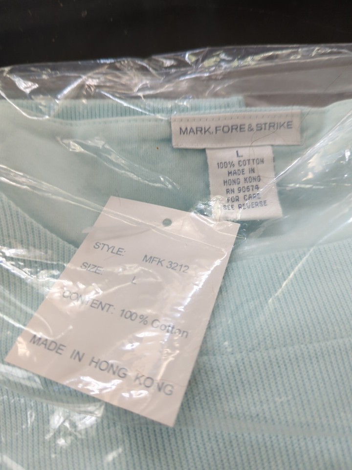 NIB Mark Fore & Strike Womens powder blue Pants & Tunic Set LG/XL 100