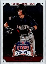 2015 Panini Stars and Stripes Longevity Parallel Ruby /199 Jacob Blas #46