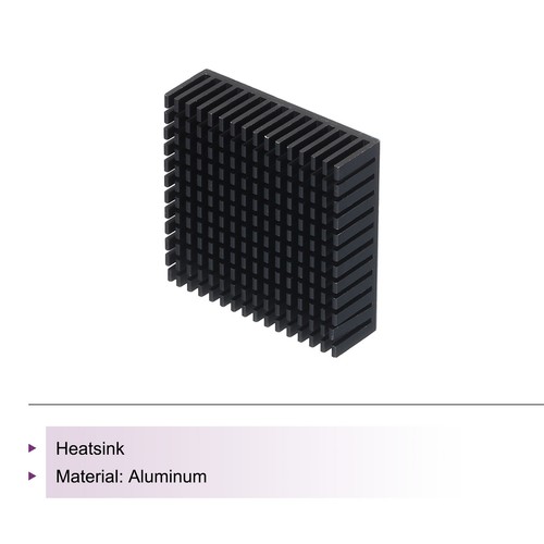 Heatsink Aluminum Radiator Heat Sink Cooling 50x50x15mm Black - Afbeelding 3 van 6