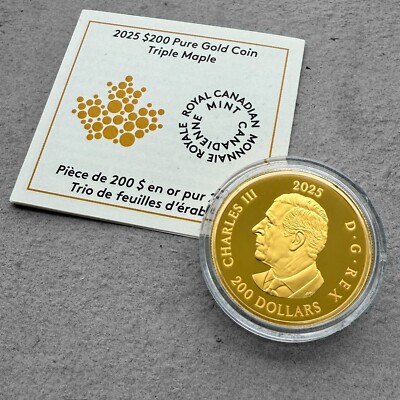 2025 Canada Triple Maple 1 oz Gold Coin | eBay