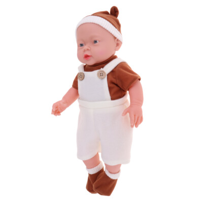 41 cm Real Life Soft Vinyl Baby Puppe Junge Puppe Modell in Hosenträger Zum Selbermachen Spielzeug Geschenk