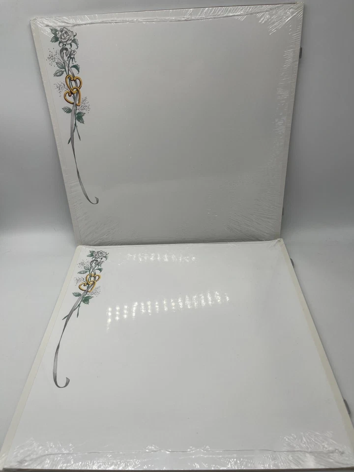 TWO Creative Memories 12x12 Wedding Border Scrapbook Pages RCM-12WB 10 Sheets - Image 4 of 4