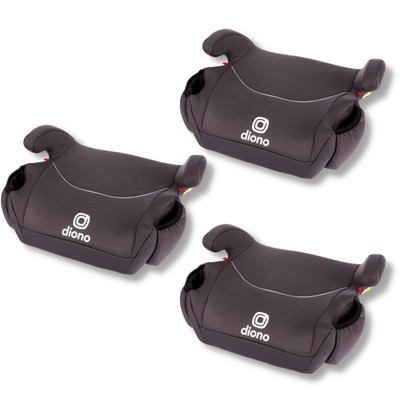 Diono Solana, No Latch, Pack of 3 Backless Booster Car Seats, Lightweight, Ma