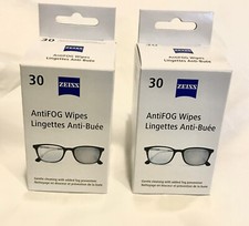 Zeiss Anti Fog Wipes, 30PK X2, Original Packaging