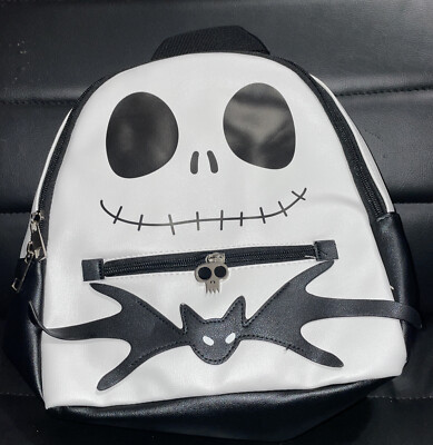 Disney Nightmare Before Christmas Bioworld Mini Backpack Jack Floral And Bats Disney Nightmare Before Christmas Bioworld Mini Backpack  main image 3
